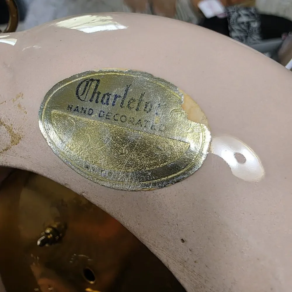 Vintage Endura 8 Day Clock Duverdrey Bloquel France 4 Jewel Pink Gold Repair